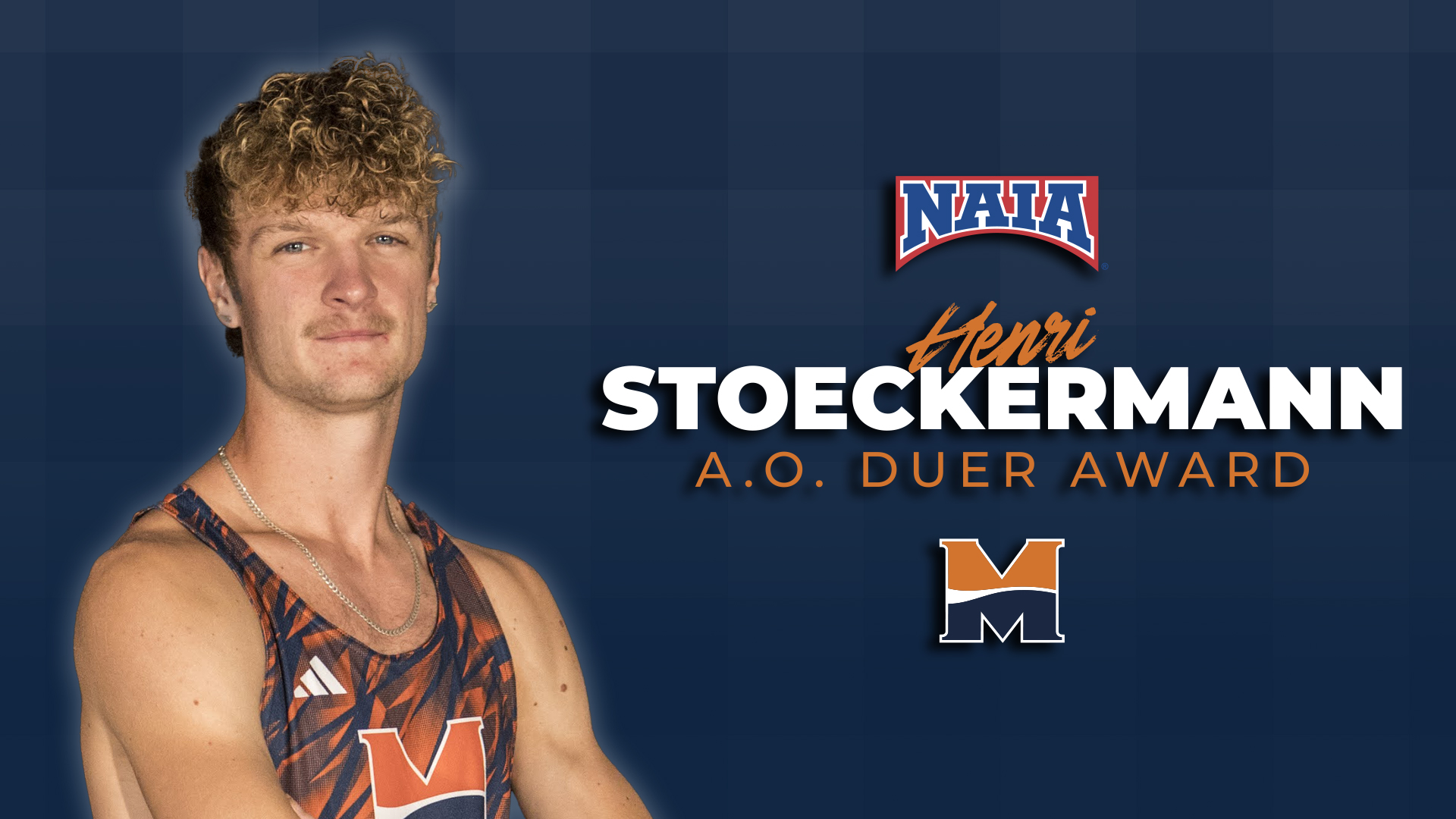 Stoeckermann Earns NAIA A.O. Duer Scholarship Award